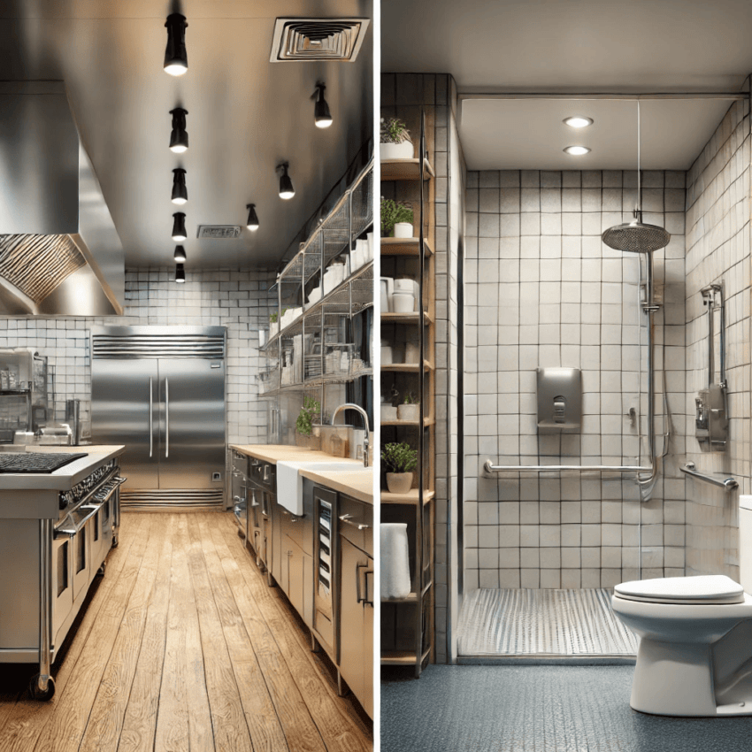 Commercial Kitchen and Bathroom Upgrades