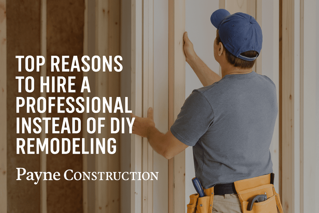 Professional Instead of DIY Remodeling