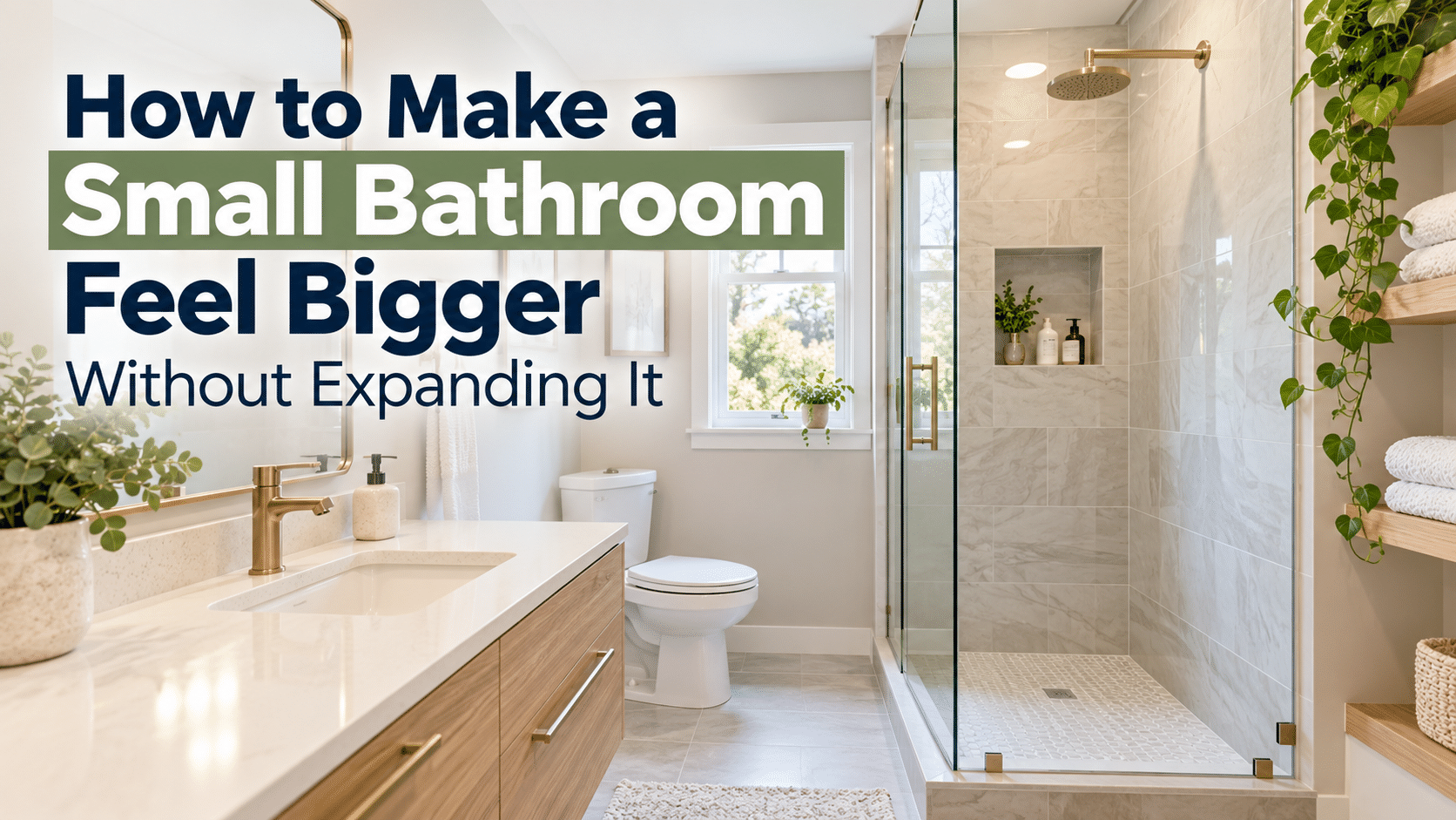 making a bathroom feel bigger than it is with design